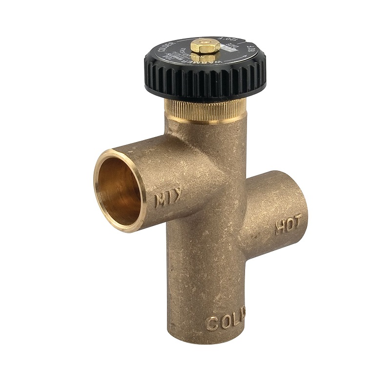 Tempering Valve 3/4" Brass Sweat Ends Lead Free  Max Pressure 150 PSI